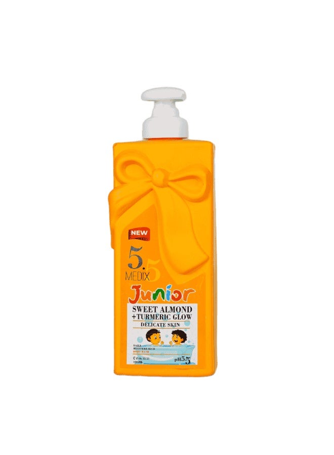 junior sweet almond & tumeric glow body wash 1000ml